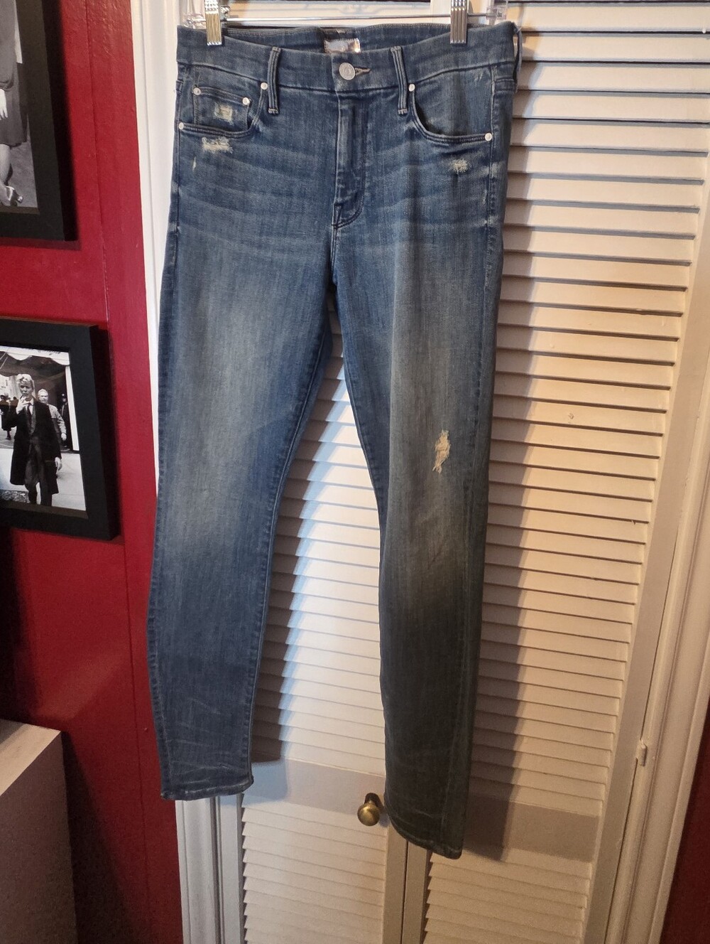 Mint condition!! Mother The Looker Jeans in Graffiti Girl SZ 28 - Picture 5 of 14